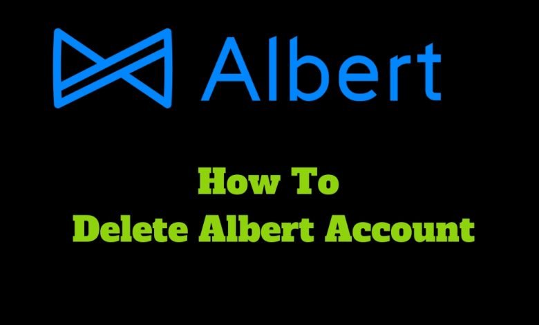 How to Delete Albert Account