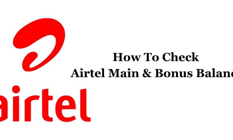 Check Airtel Main And Bonus Balance