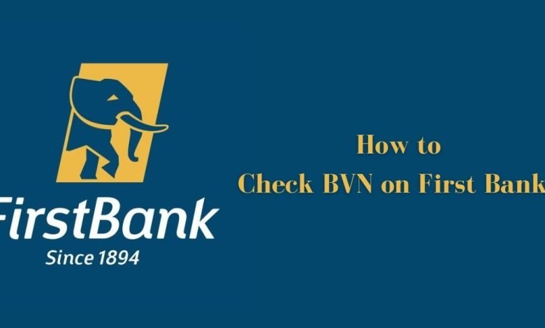 How to Check BVN on First Bank